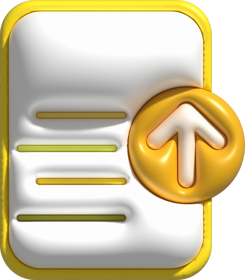 3d illustration icon data upload data loading symbol. png