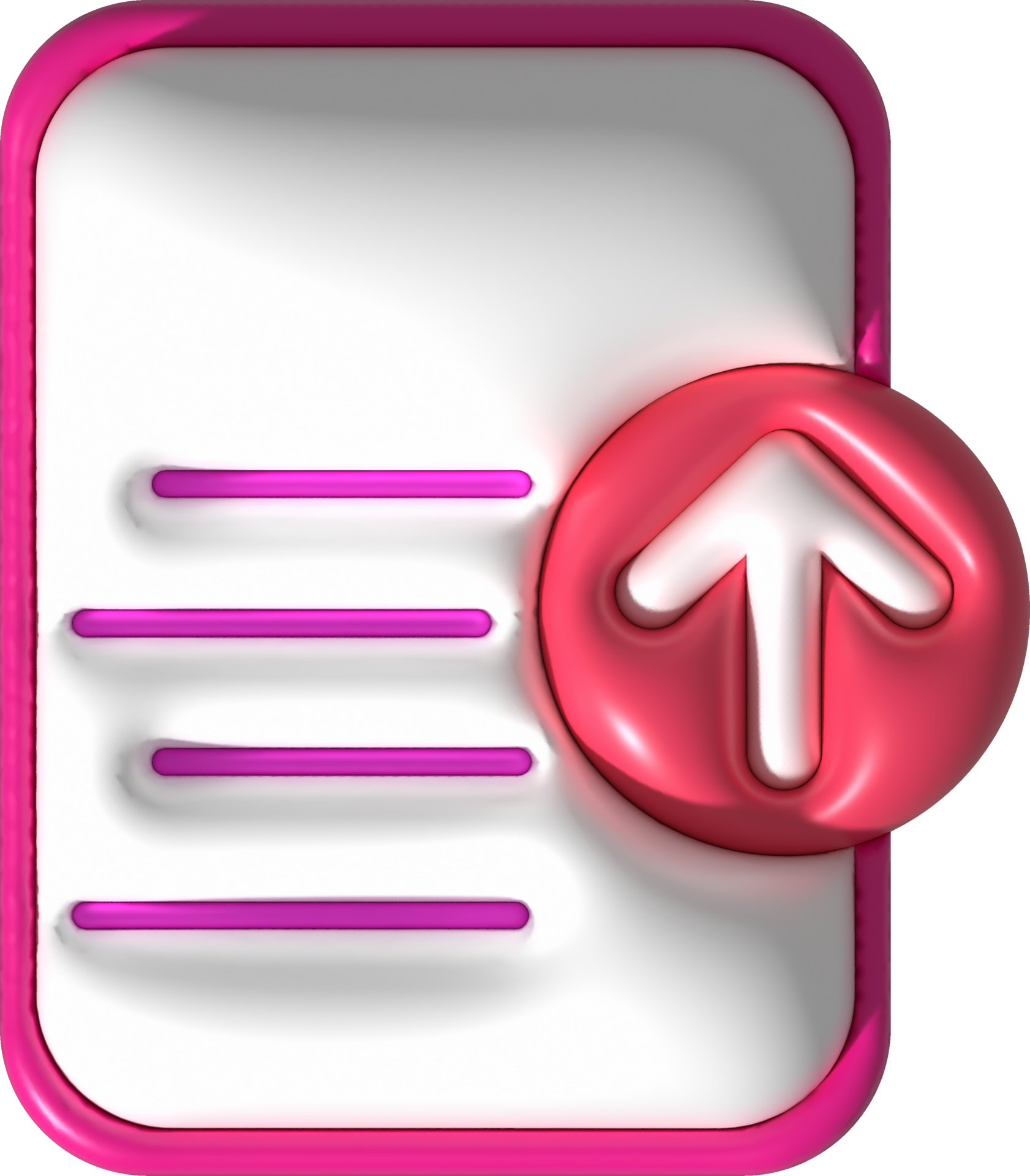 3d illustration icon data upload data loading symbol. 26913515 PNG