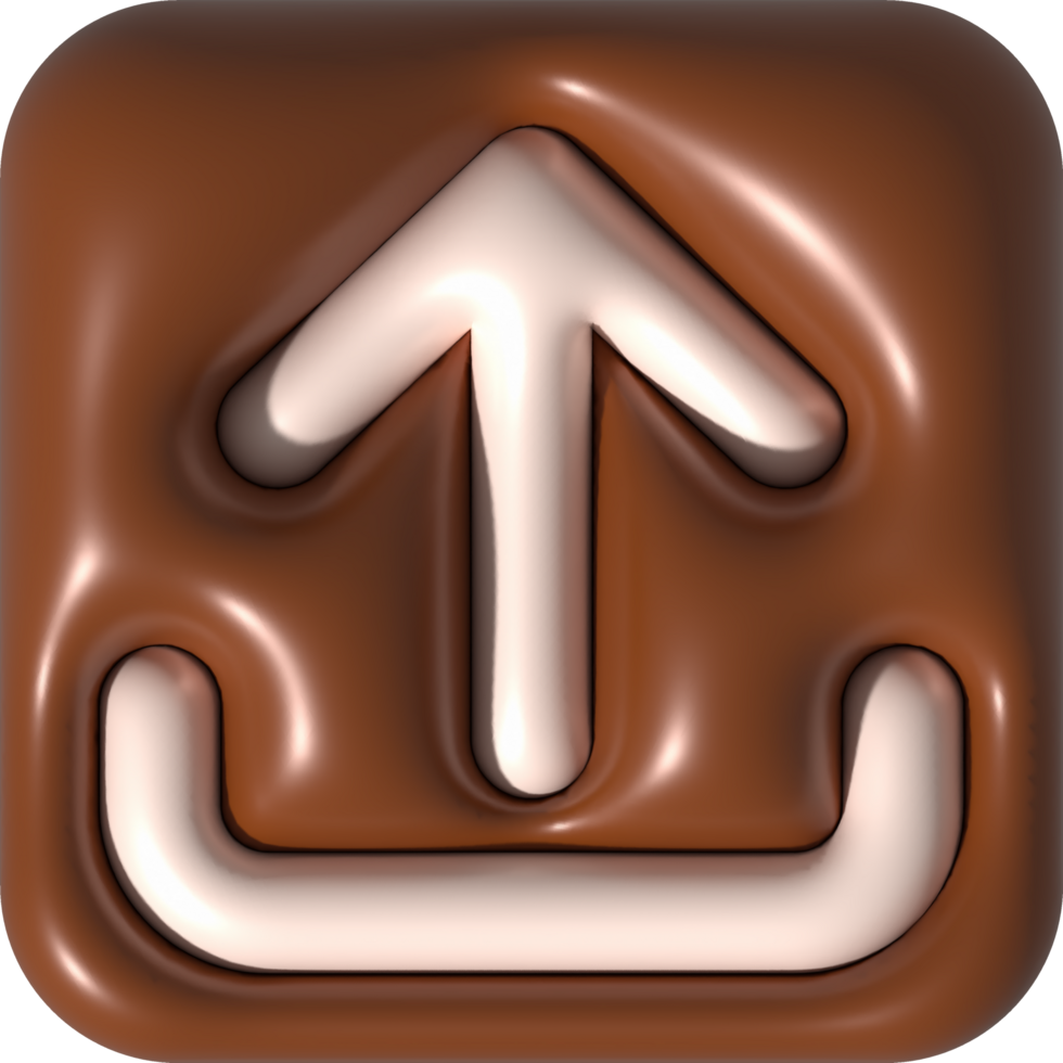 3d illustration icon data upload data loading symbol. png