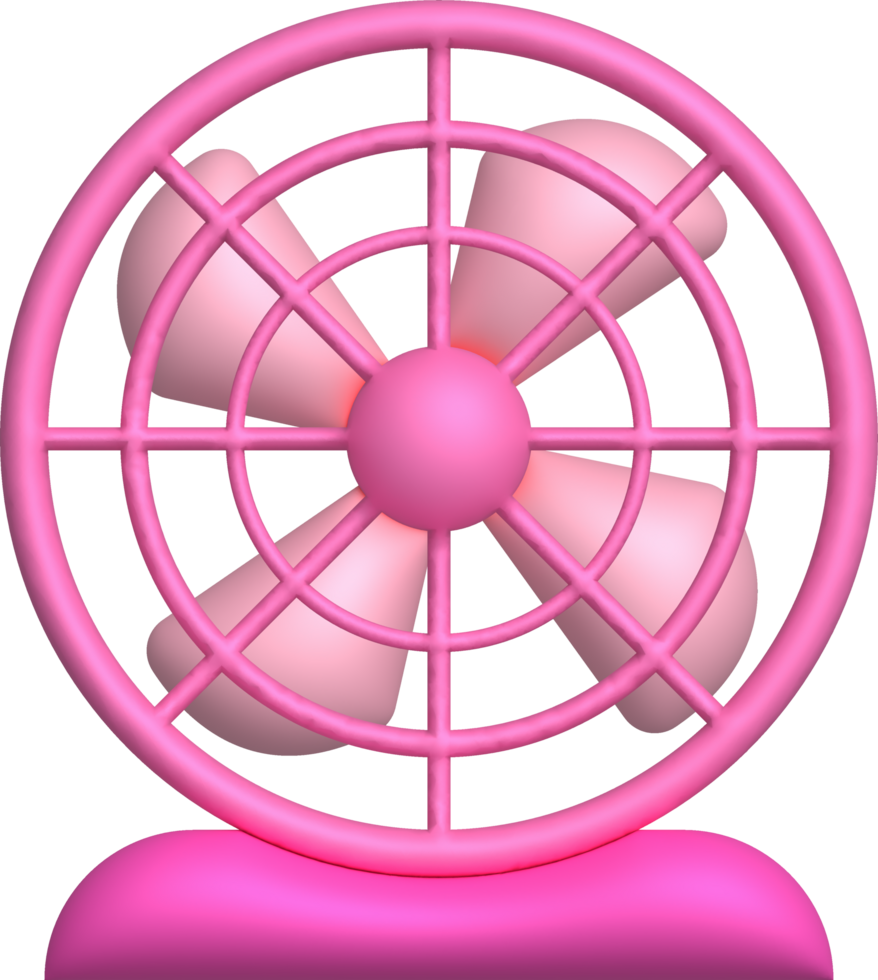 3d ilustração elétrico ventilador ícone para gráfico Projeto e decorativo elemento. png