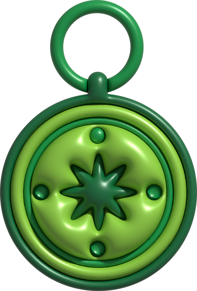 3D illustration. Compass tool. Navigation device. Compass object for navigation and orientation png