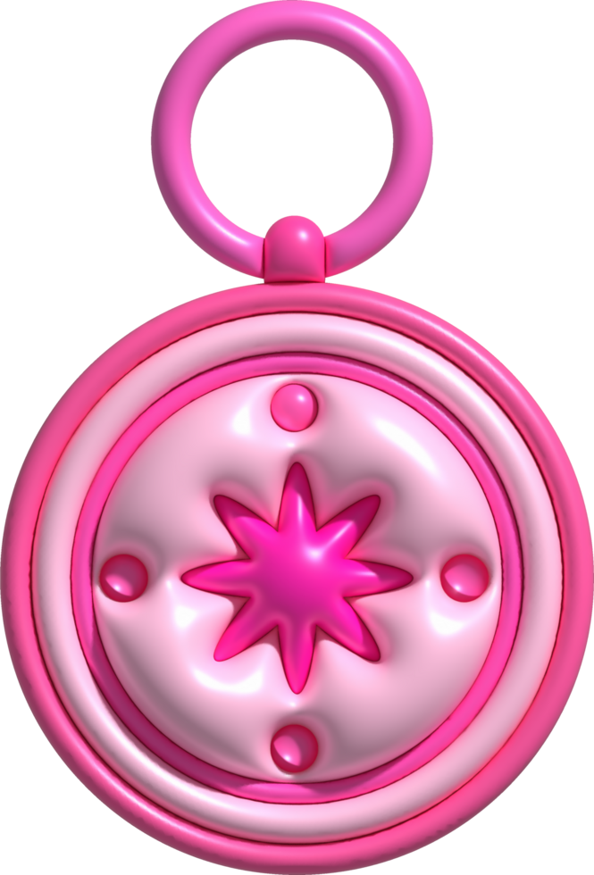 3D illustration. Compass tool. Navigation device. Compass object for navigation and orientation png
