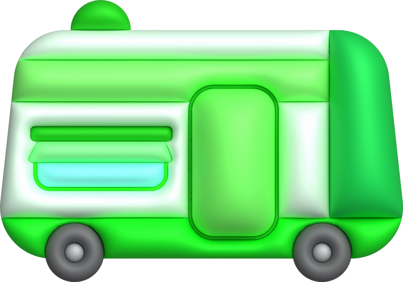 3d illustration camping caravan cars and trailers vehicles of travel caravans for camper. png