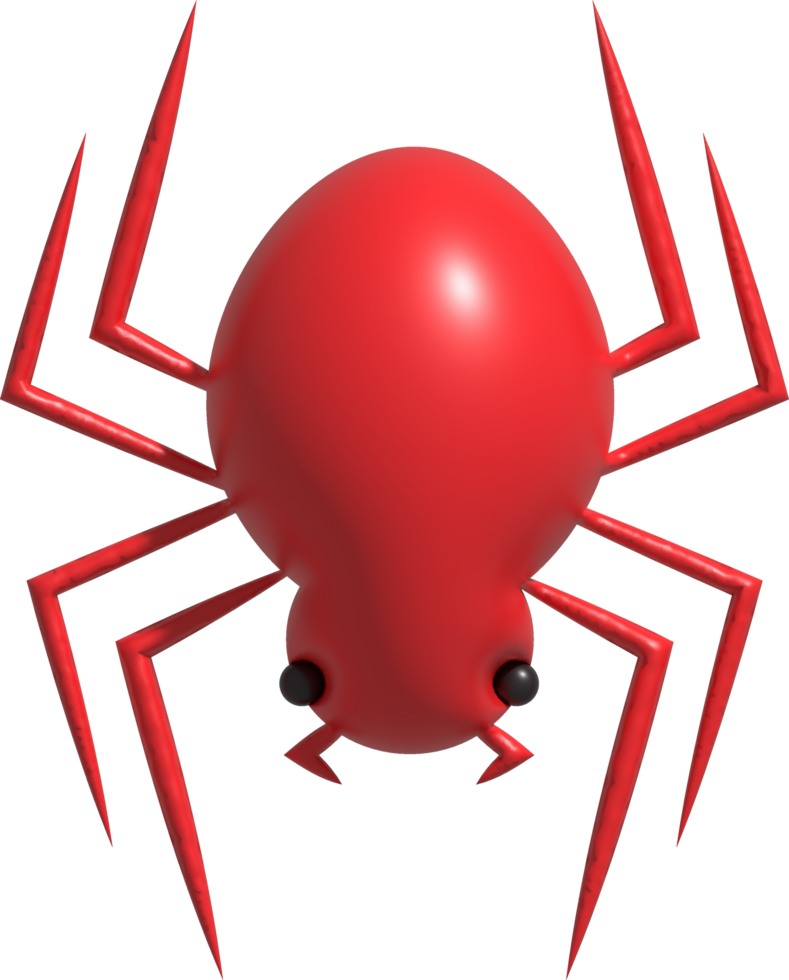 3d illustratie. halloween spinnen png