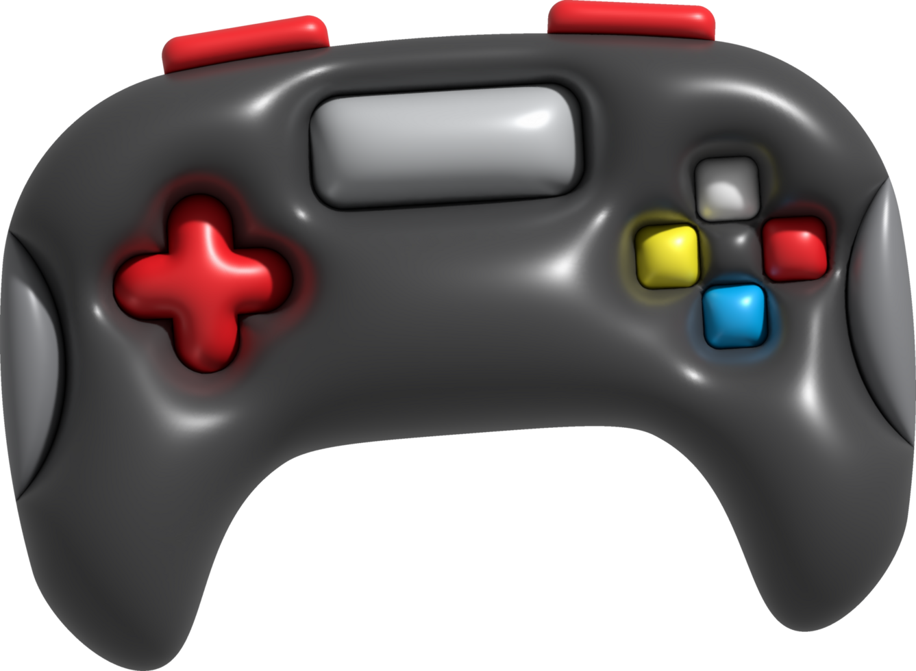 3d icon joystick gamepad game console or game controller Computer game. minimalist cartoon style png