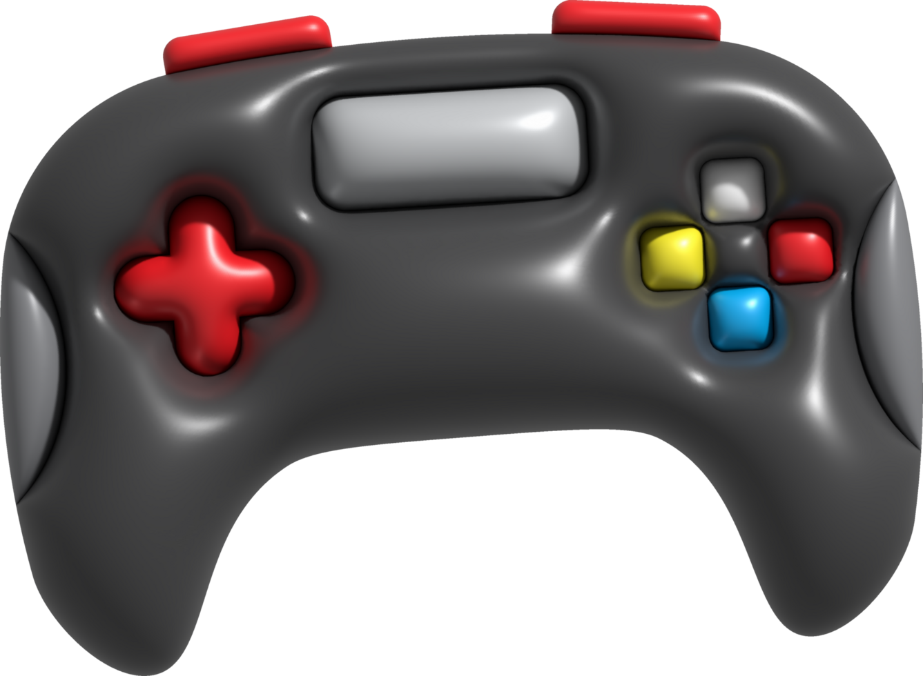 3d icon joystick gamepad game console or game controller Computer game. minimalist cartoon style png