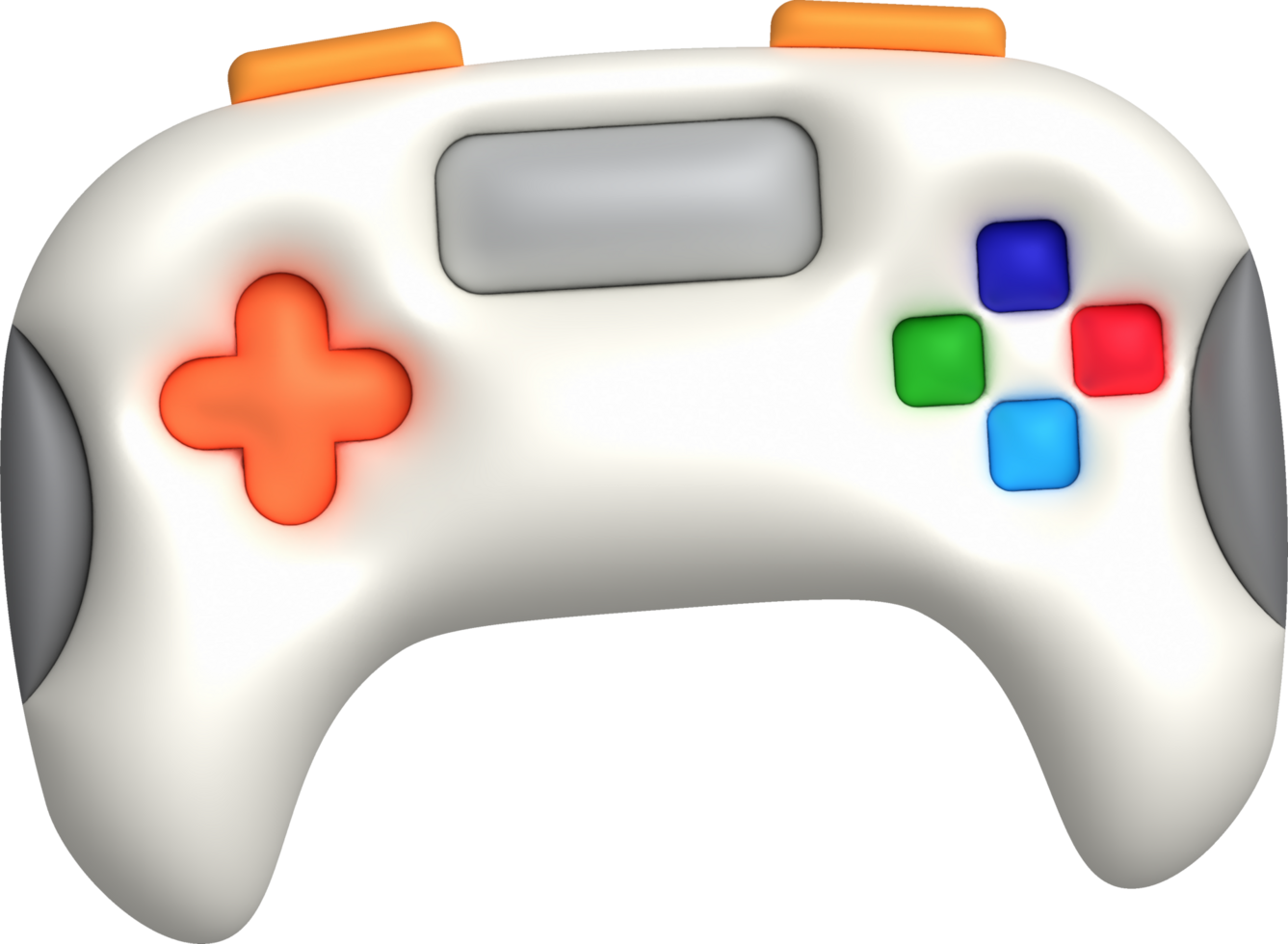 3d icon joystick gamepad game console or game controller Computer game. minimalist cartoon style png