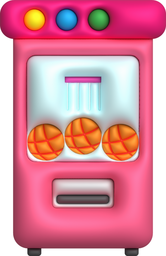 3d pelota juego caja icono juego gabinete para infancia divertido png