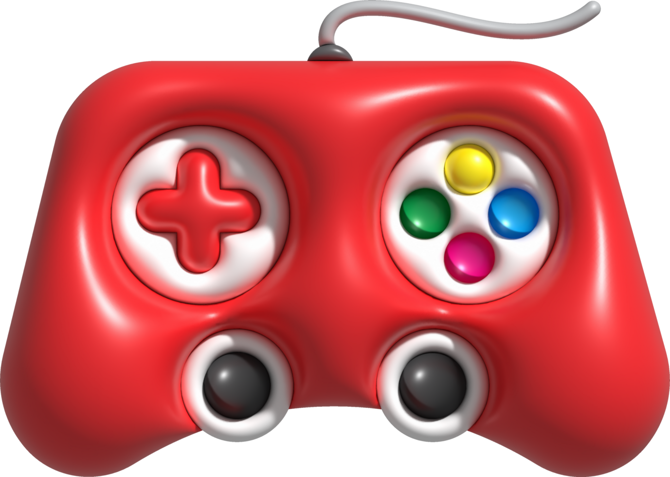 3d icono palanca de mando gamepad juego consola o juego controlador computadora juego. minimalista dibujos animados estilo png