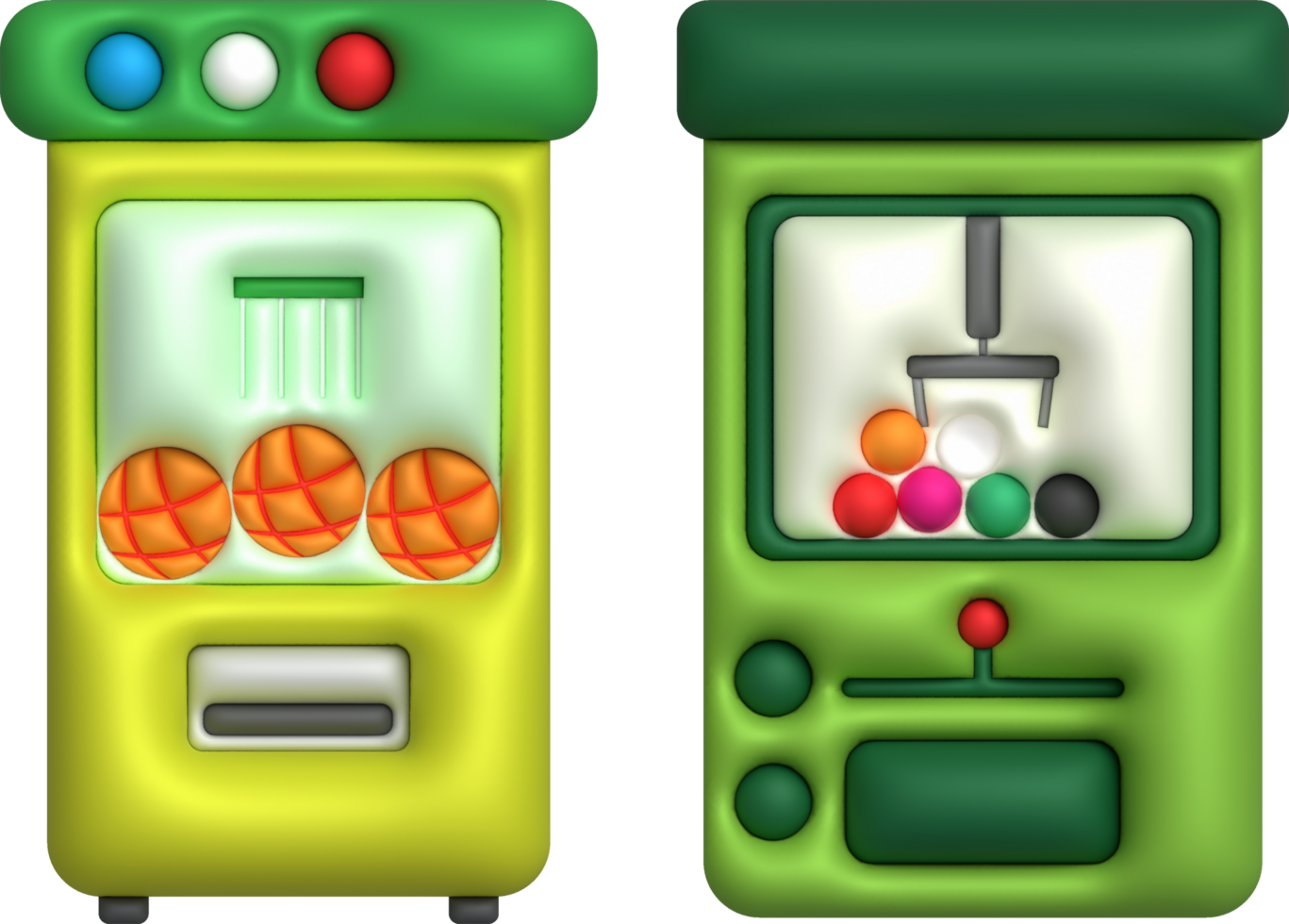 3d ball game box icon and pick up the ball Game cabinet for childhood fun png