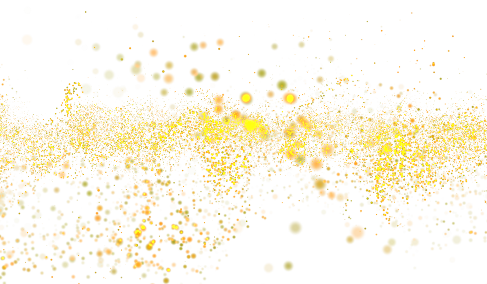 3D abstract digital technology orange light particles wave png