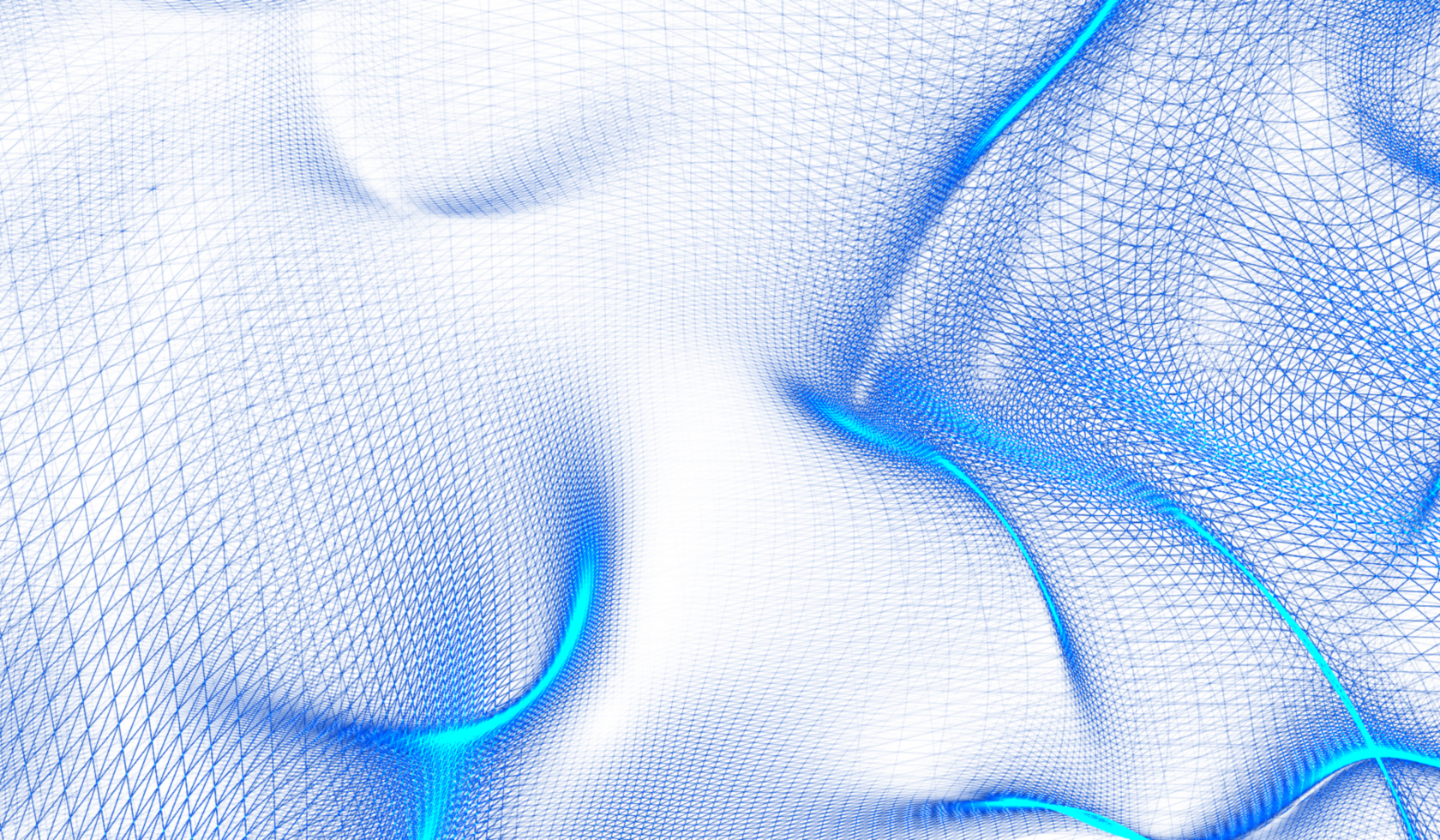 3D abstract digital technology blue light particles wave png