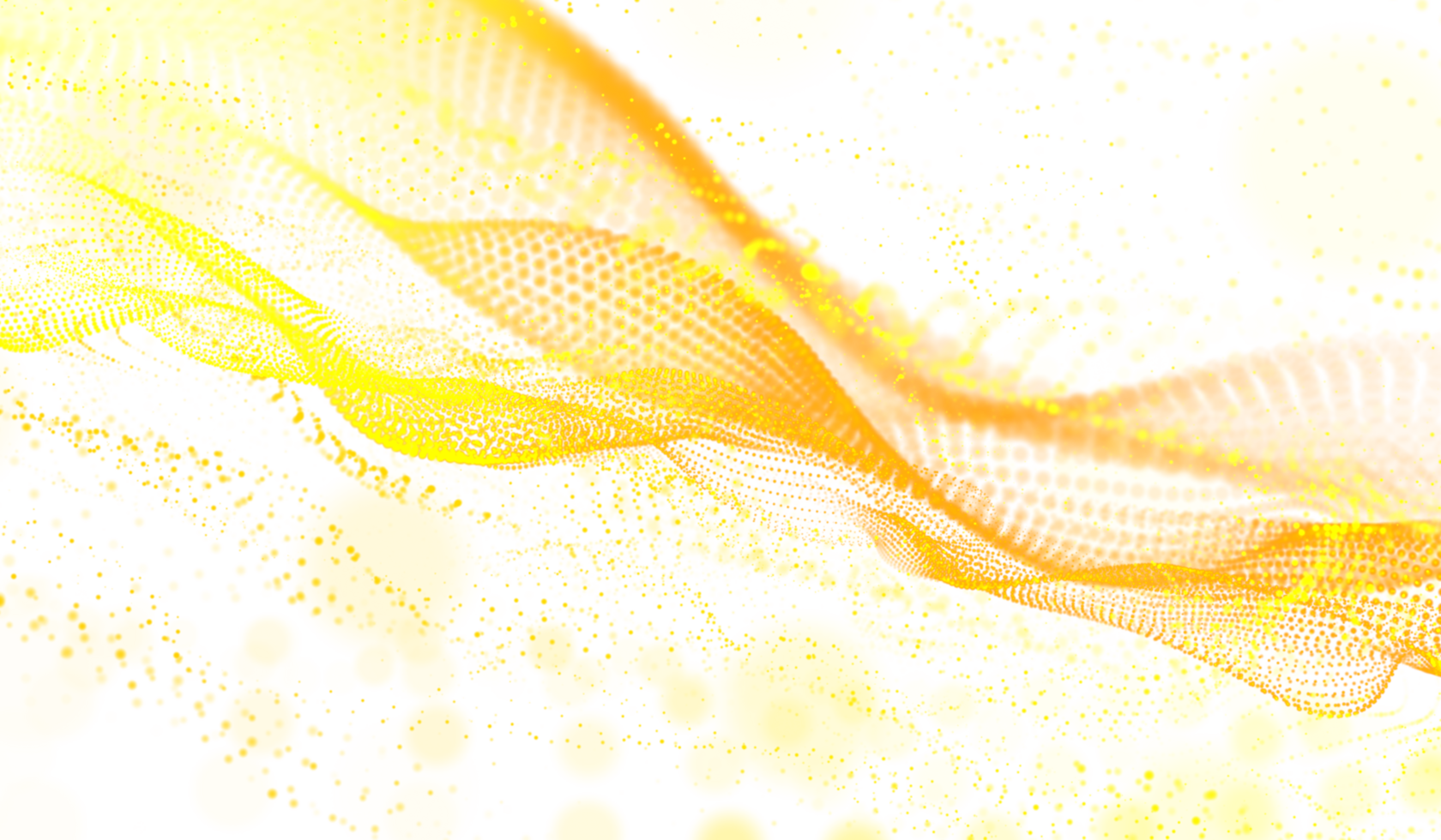 3D abstract digital technology orange light particles wave png
