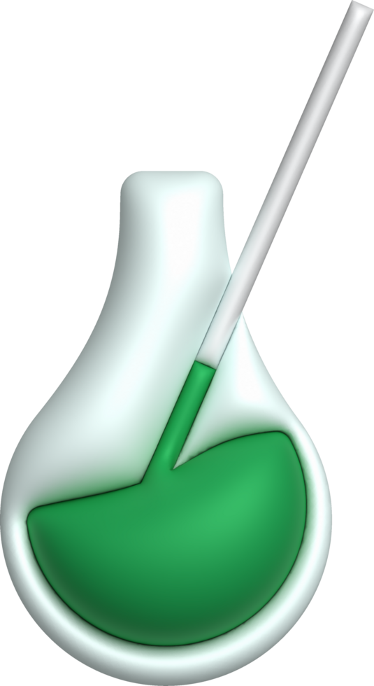 3d Symbol. isoliert Flasche oder Flasche zum Chemie. Labor Glaswaren zum medizinisch oder wissenschaftlich Bildung .minimalistisch Stil Symbole png