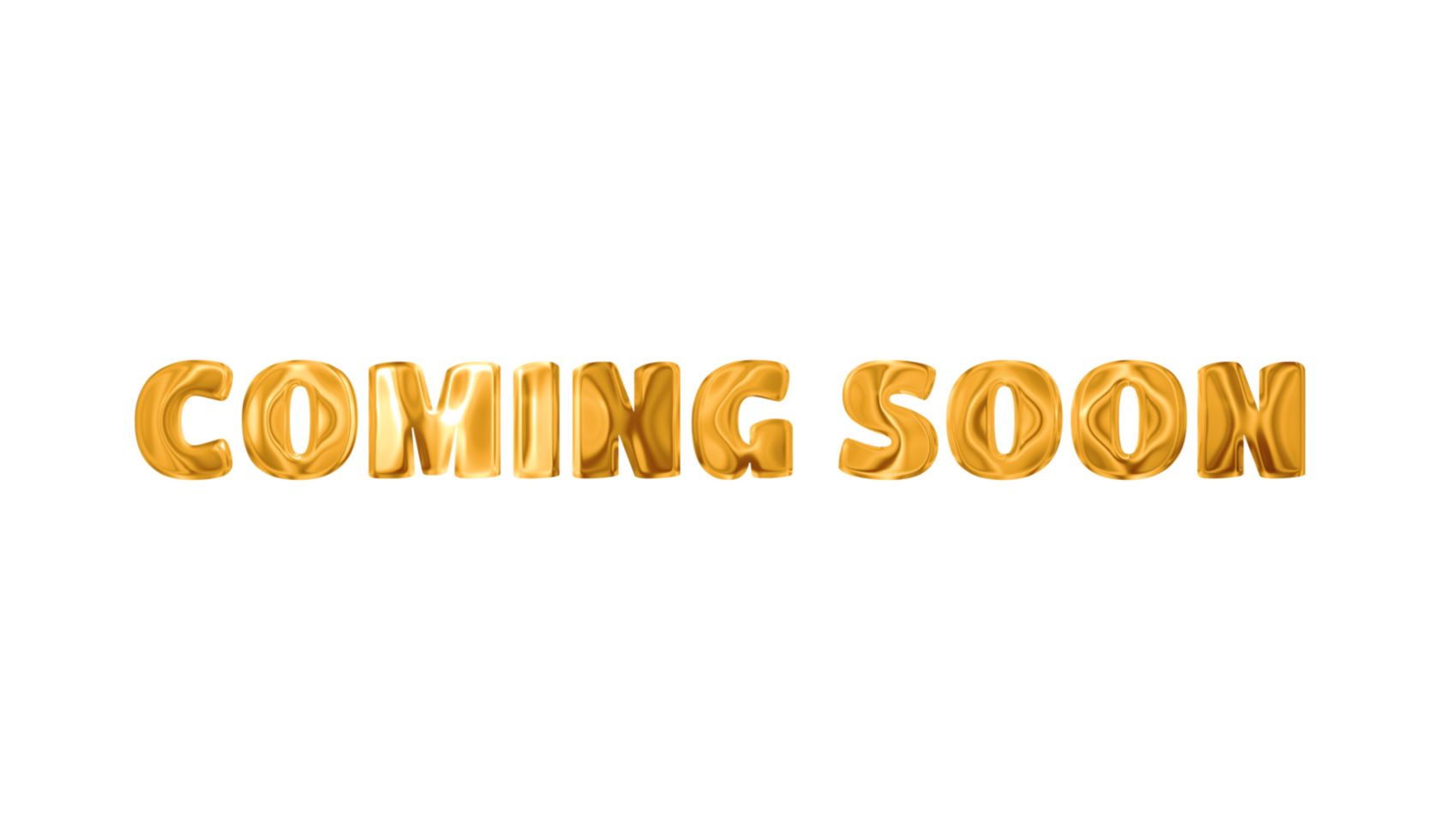 Text COMING SOON golden 3d digital technology png