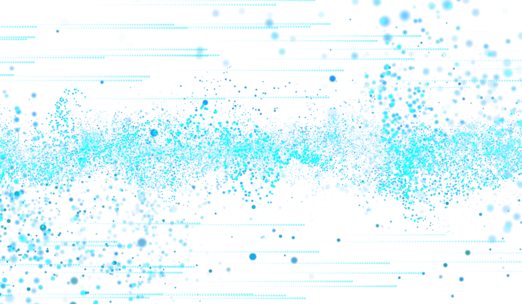 3D abstract digital technology blue light particles wave png