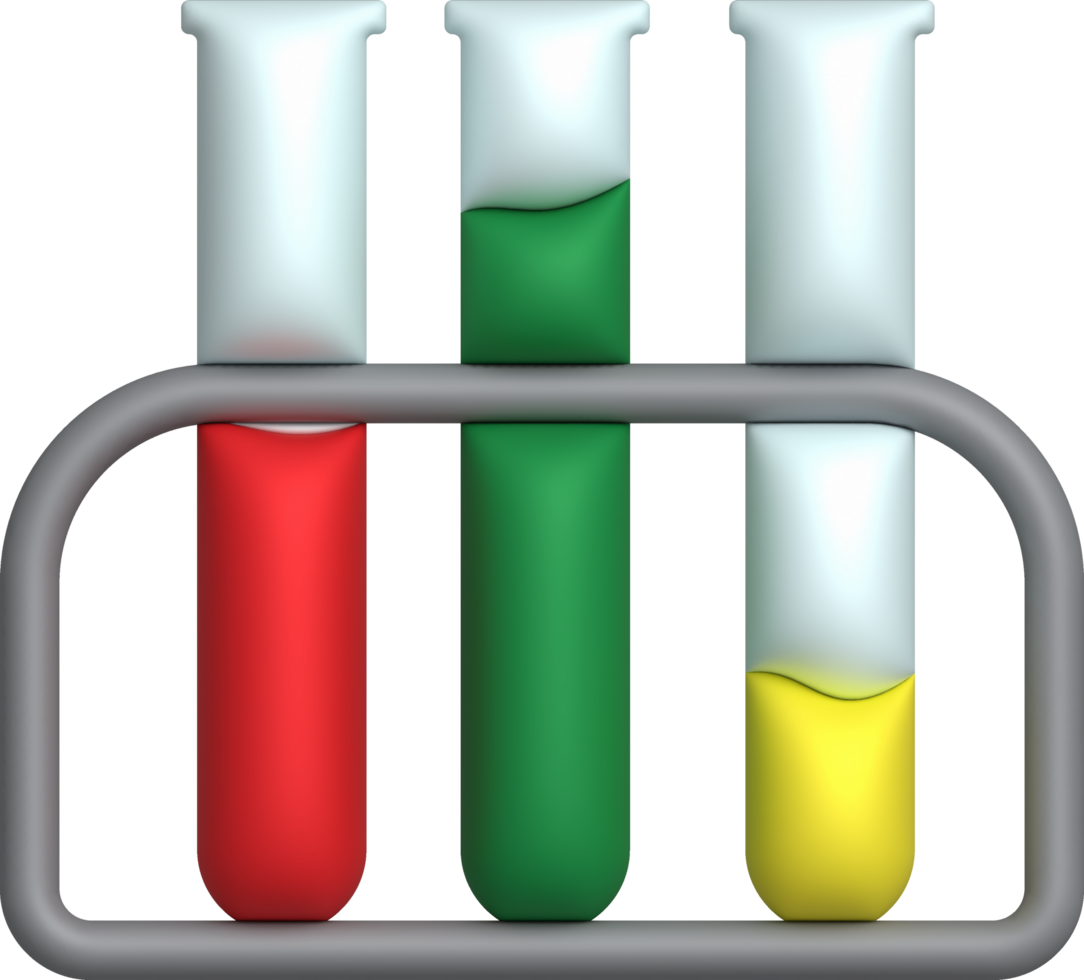 3d icona. isolato borraccia o borraccia per chimica. laboratorio cristalleria per medico o scientifico formazione scolastica .minimalista stile icone png