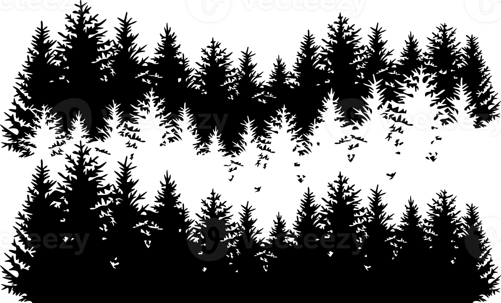 Forest Silhouette PNG Illustration 26914952 PNG
