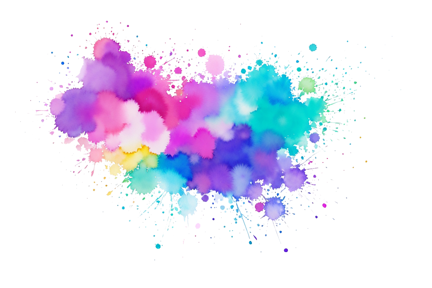 splash and stains watercolor png with isolated scarlet spot textures