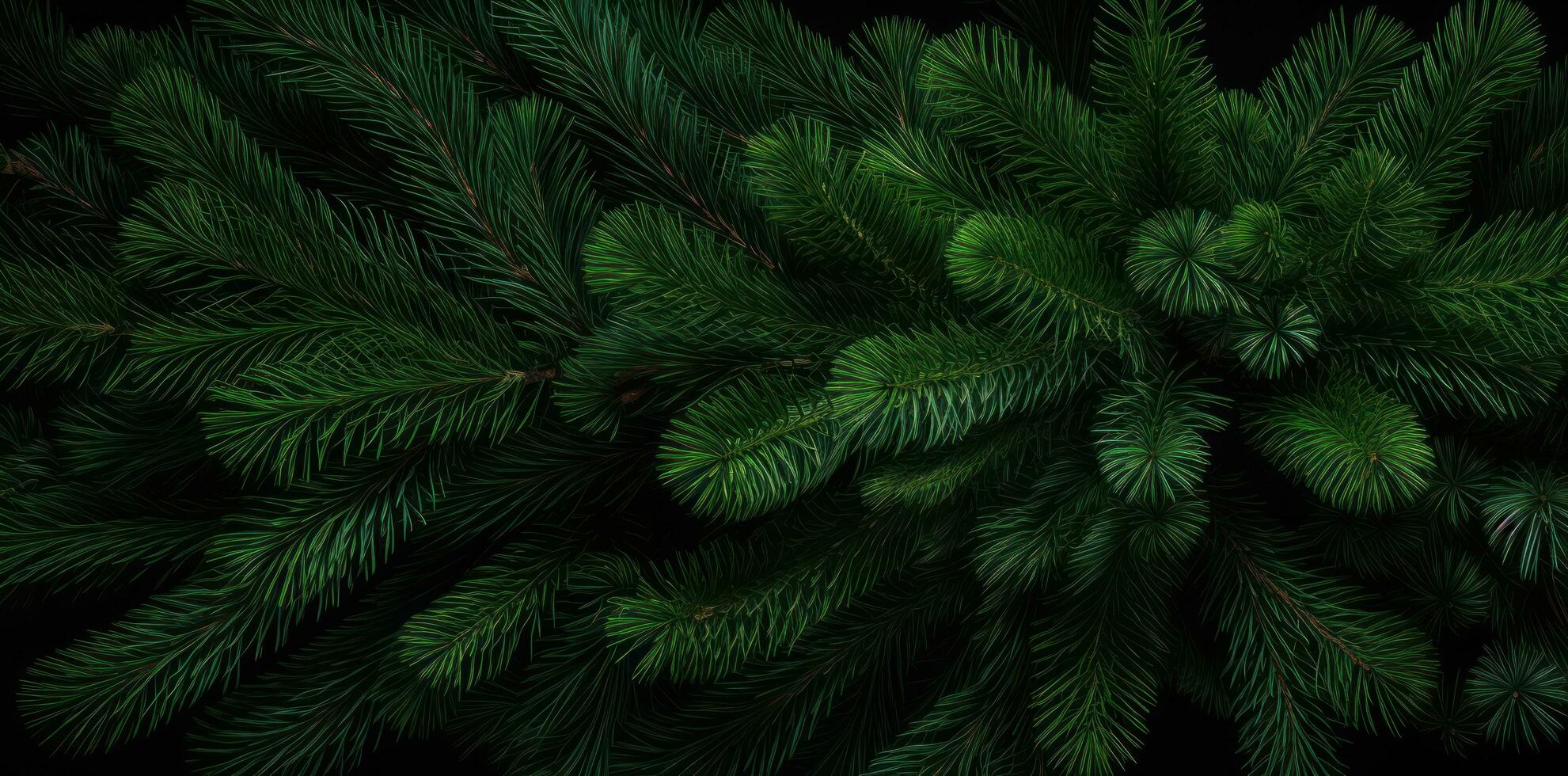 Green fir background photo