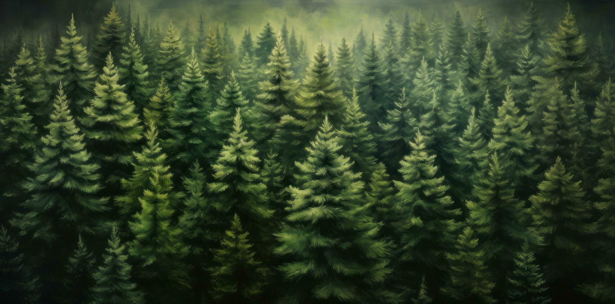 Green fir background photo