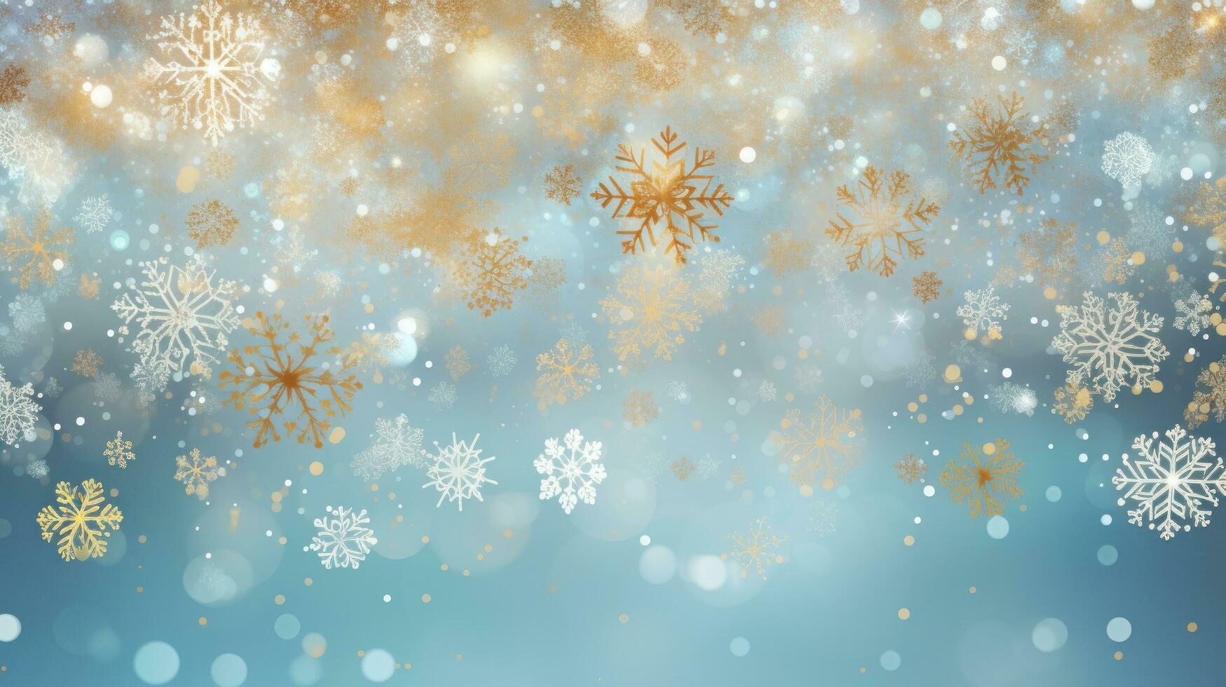 Winter background with snowflakes photo