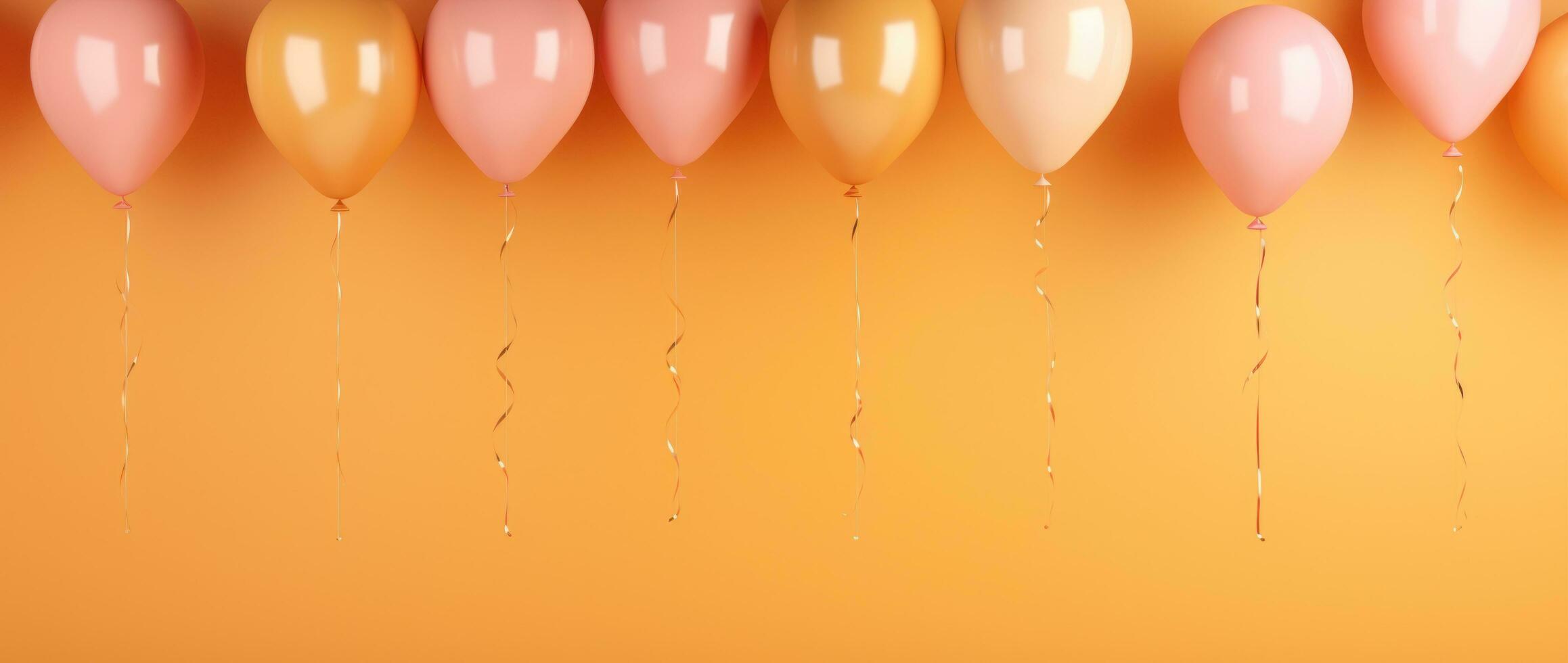 Vivid background with balloons photo