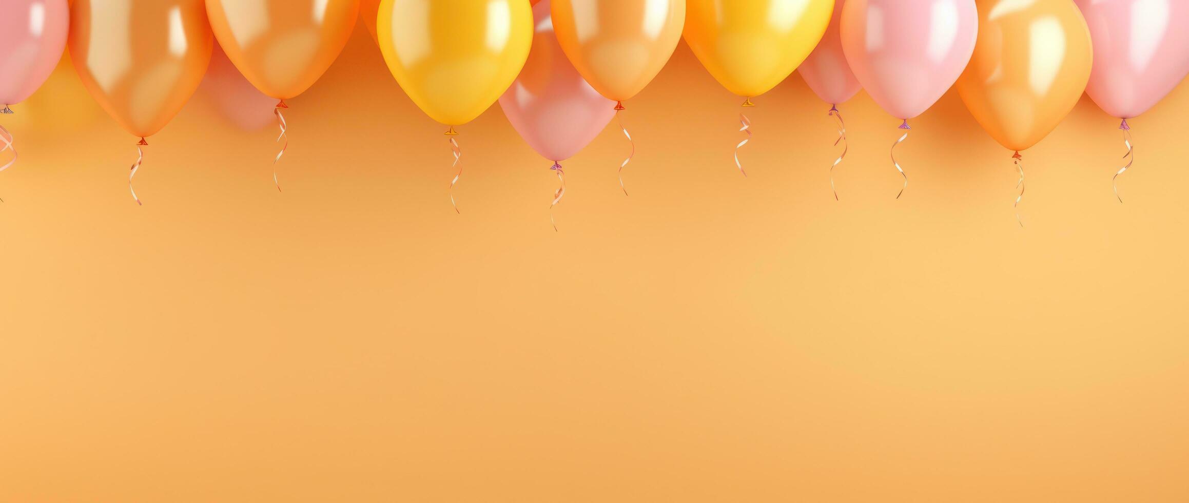 Vivid background with balloons photo