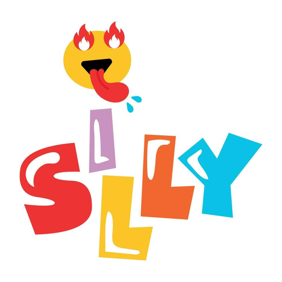 Trendy Silly Concepts vector