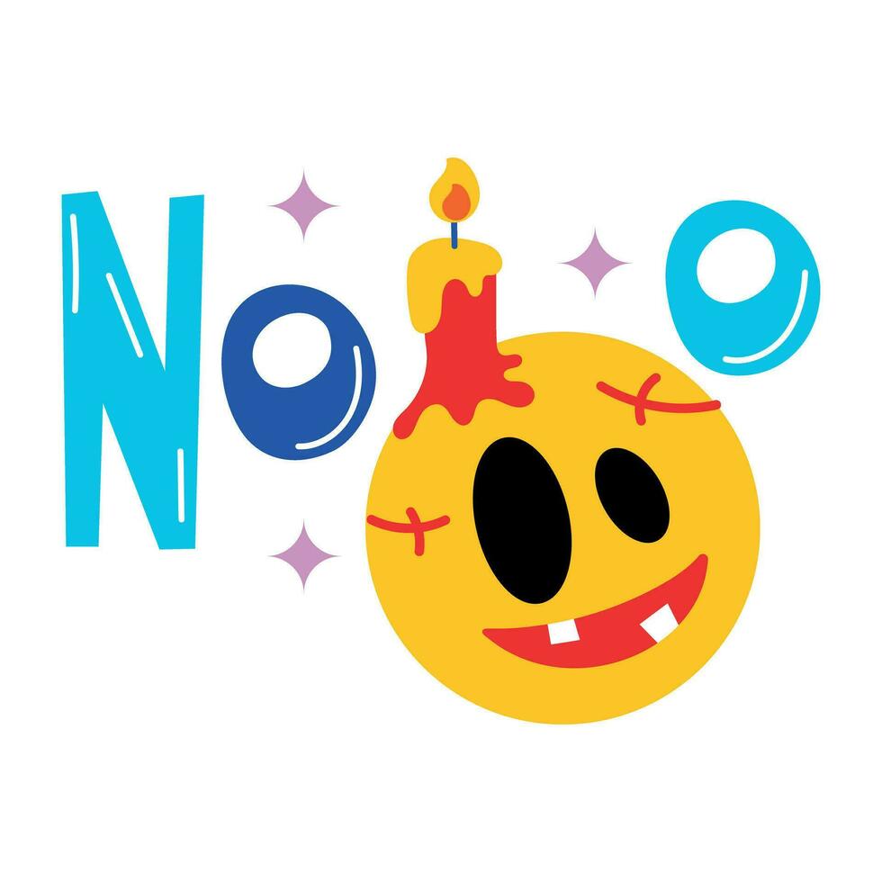 Trendy No Emoji vector