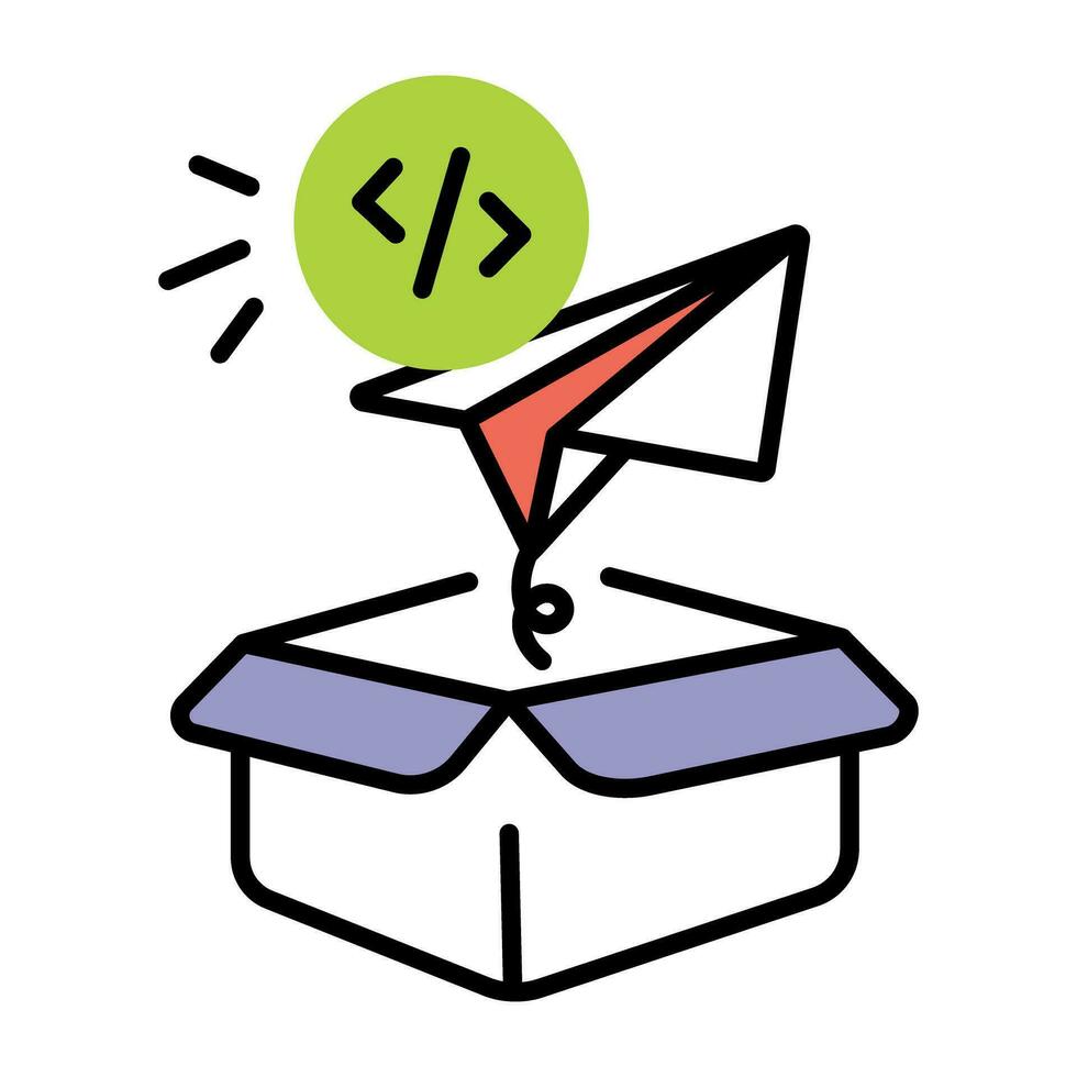 Trendy Send Code vector
