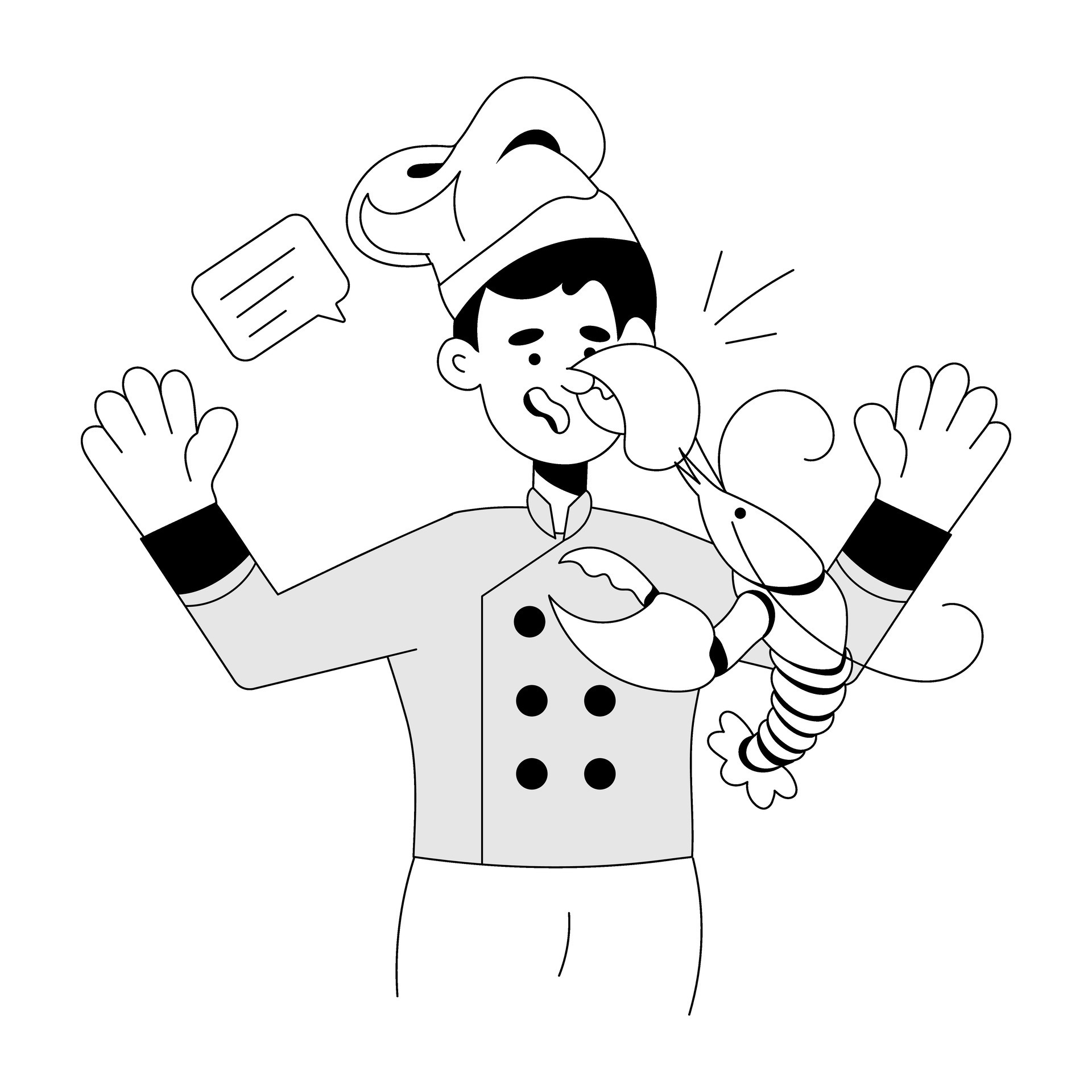 Trendy Lobster Biting 26916884 Vector Art at Vecteezy