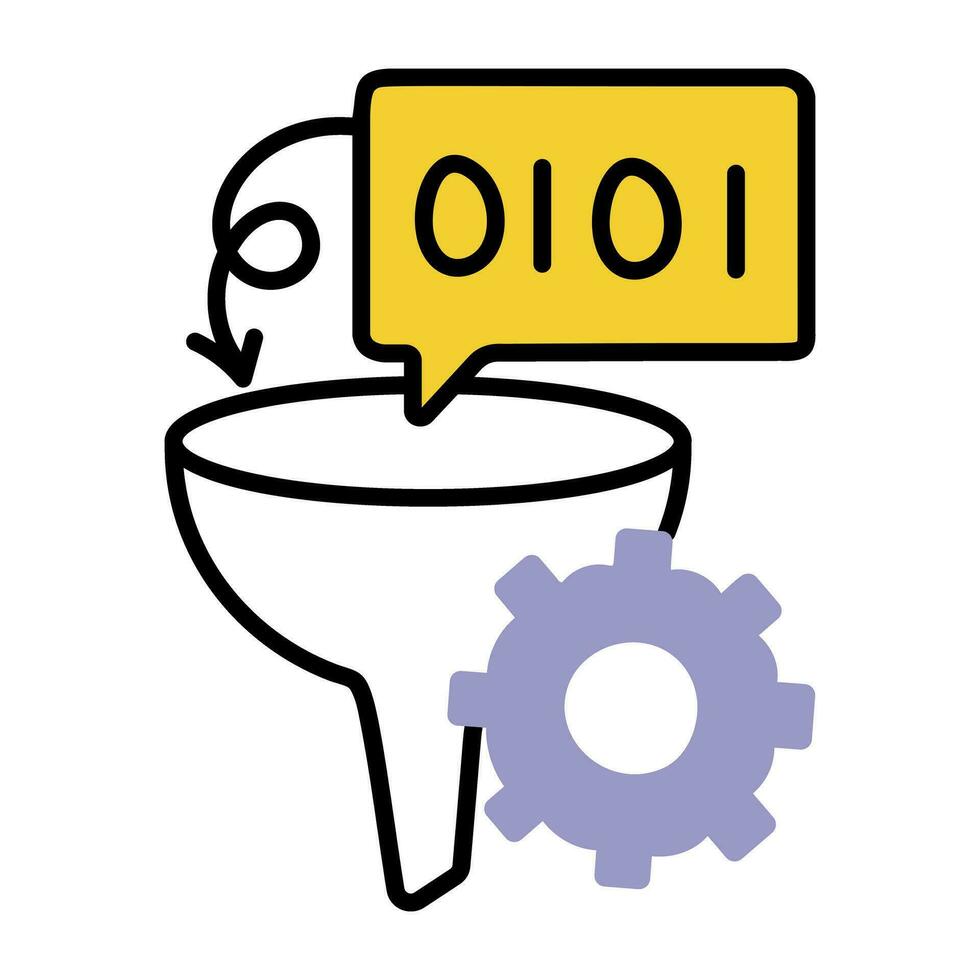Trendy Binary Funnel 26919472 Vector Art at Vecteezy