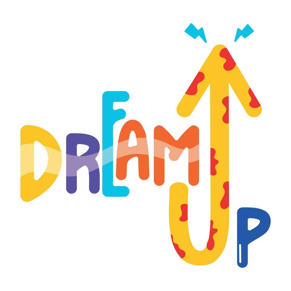 Trendy Dream Up vector