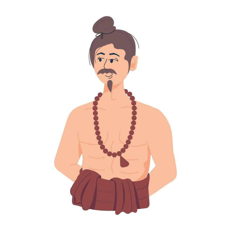 Trendy Indian Guru vector