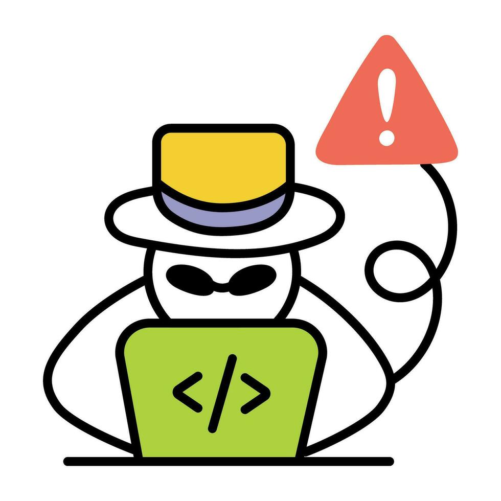 Trendy Code Hacking vector