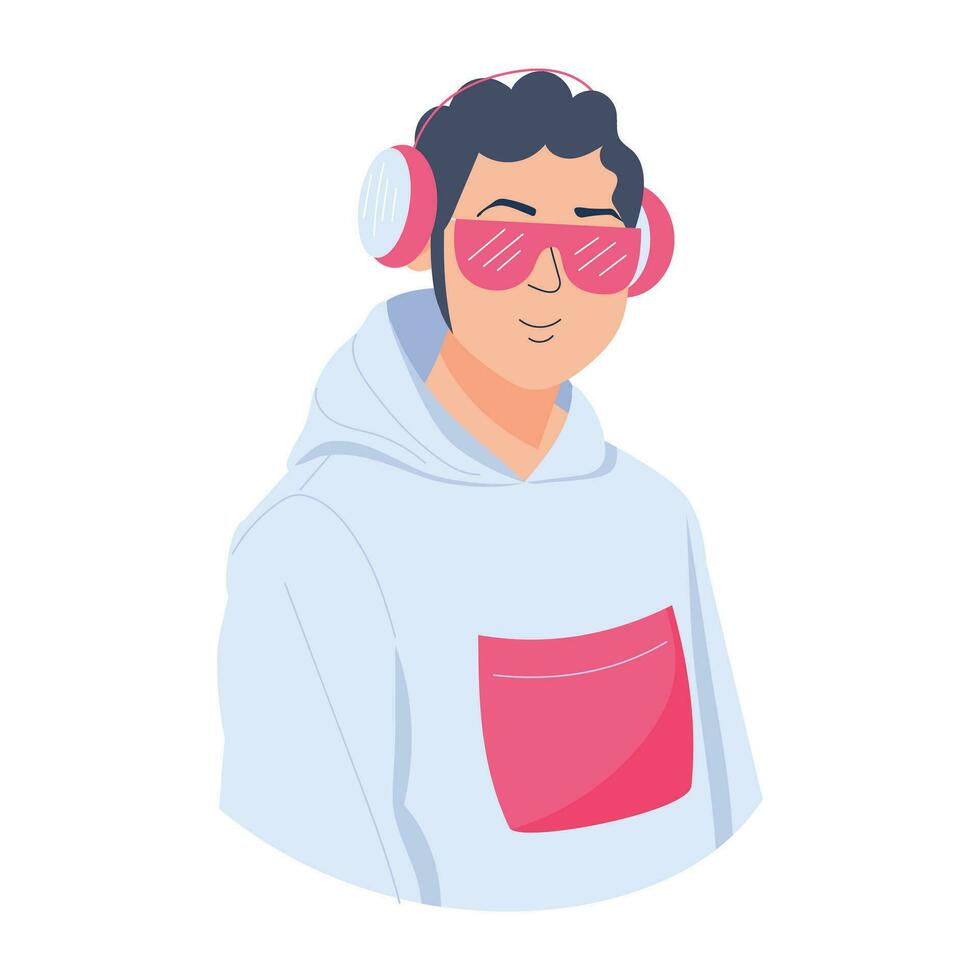 Trendy Listening Music vector