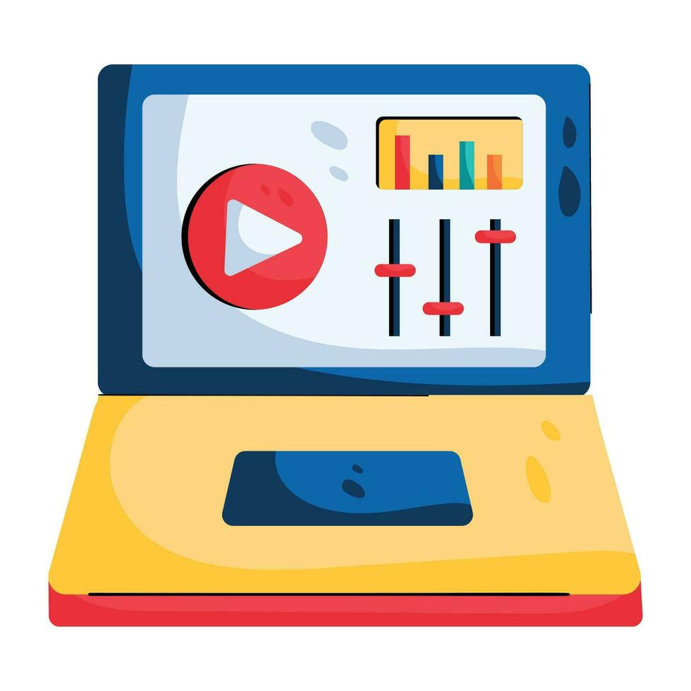 Trendy Video Equalizers vector