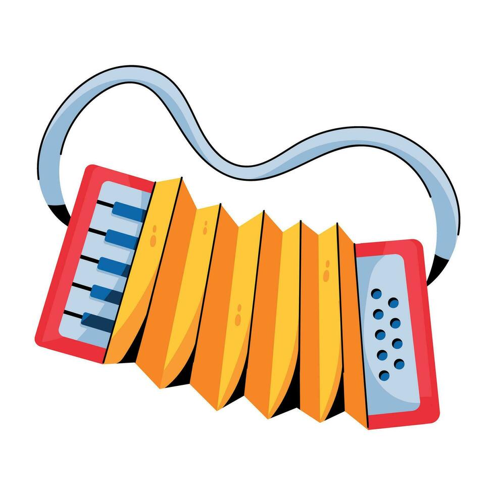 Trendy Accordion Concepts vector