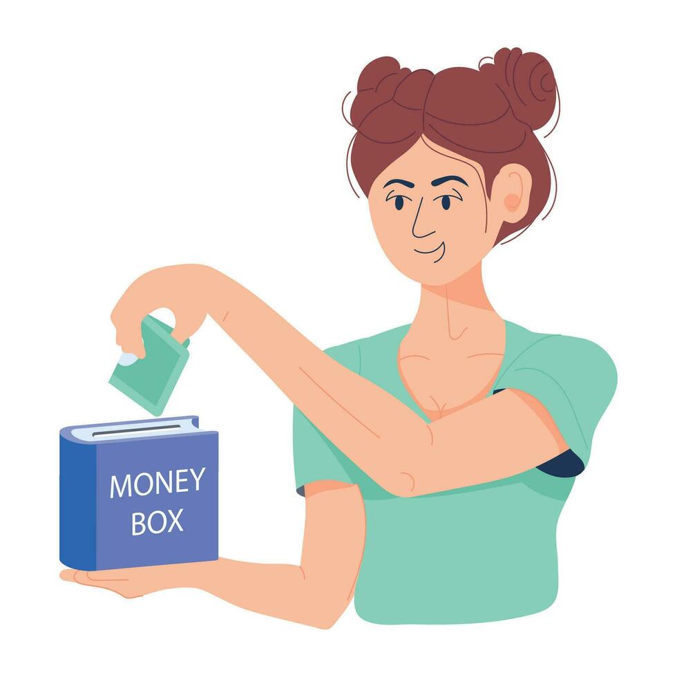 Trendy Money Box 26931994 Vector Art at Vecteezy