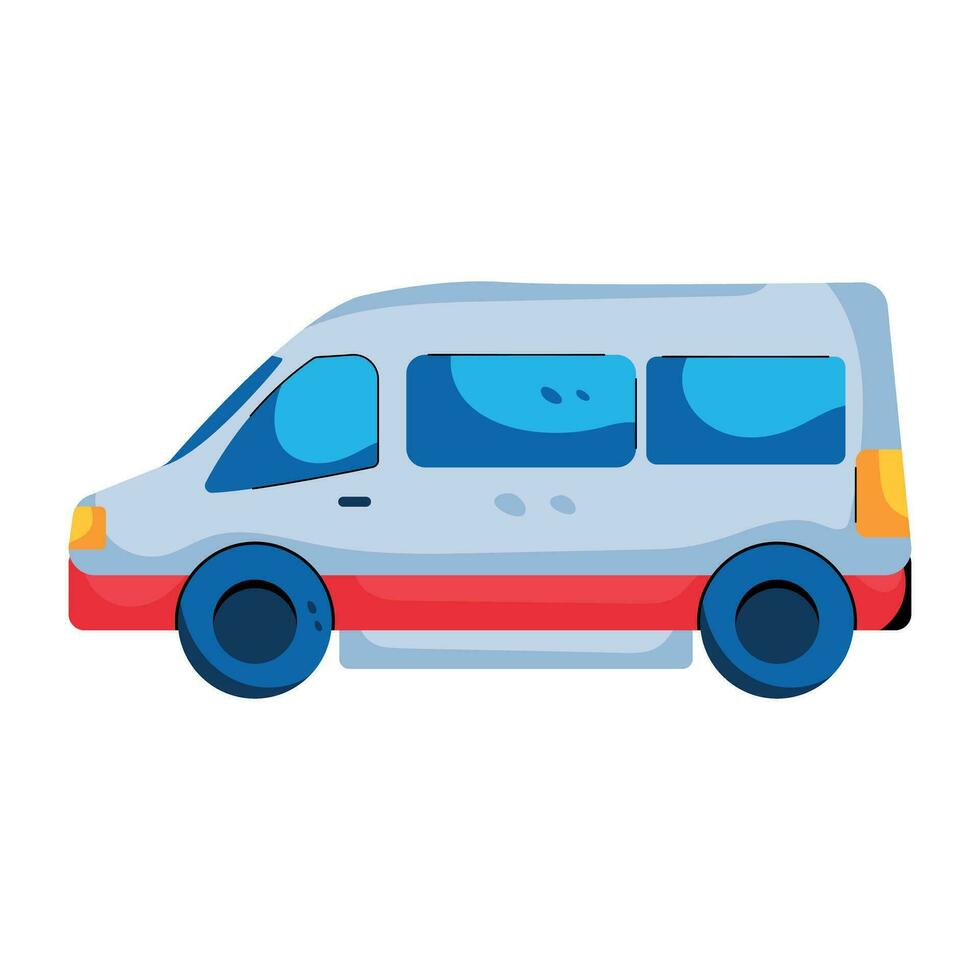 Trendy Ford Van vector