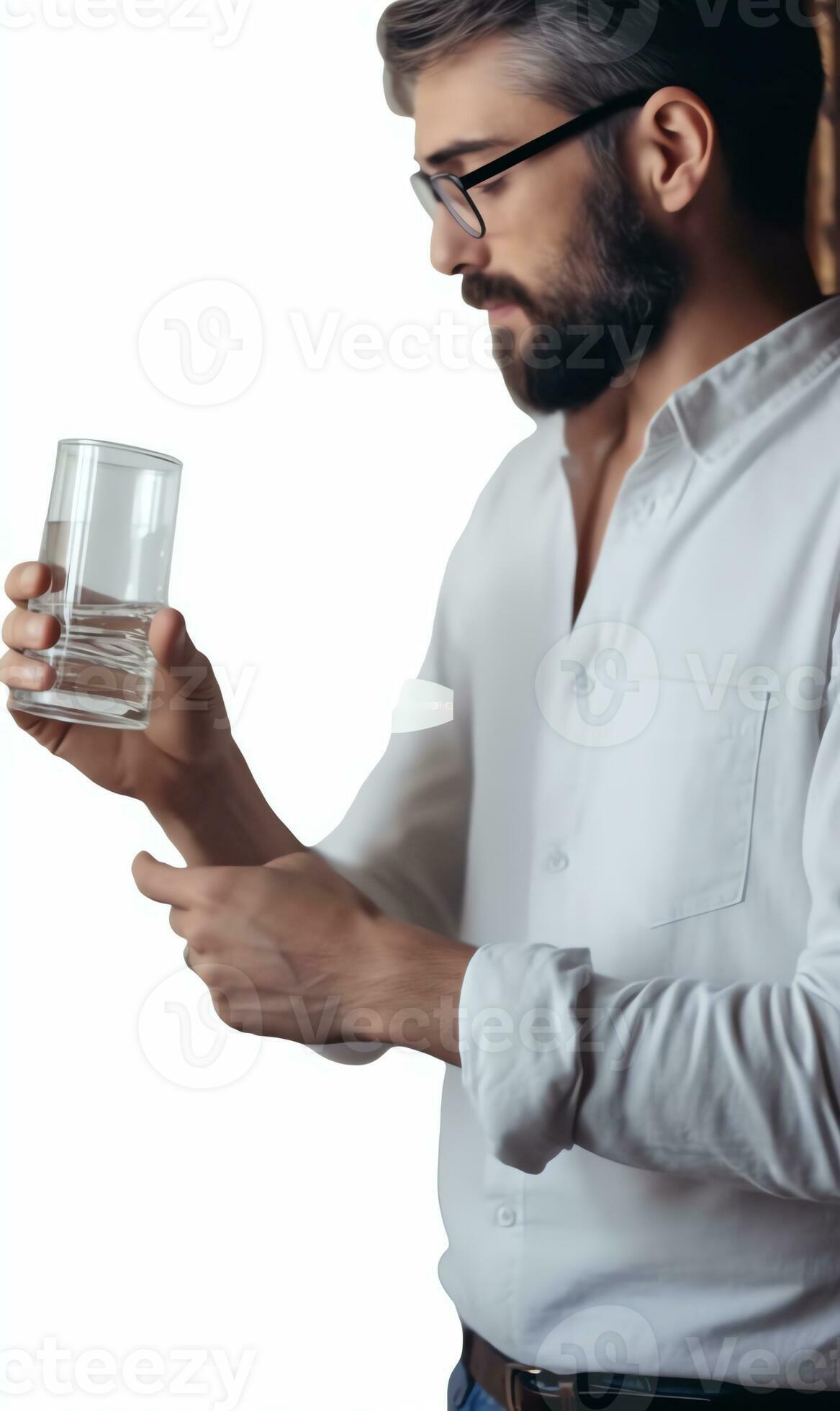 dehydrated man