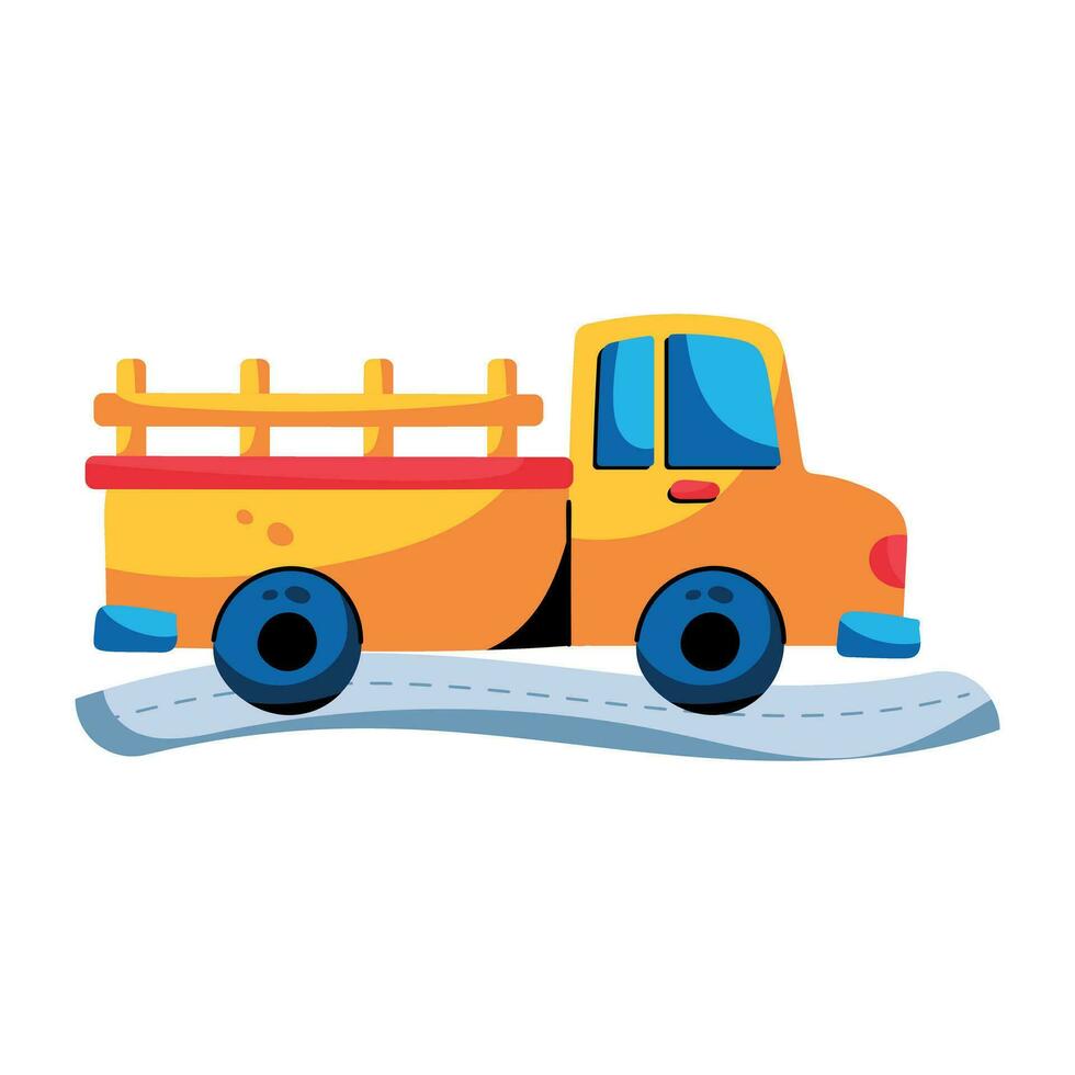 Trendy Farm Truck vector