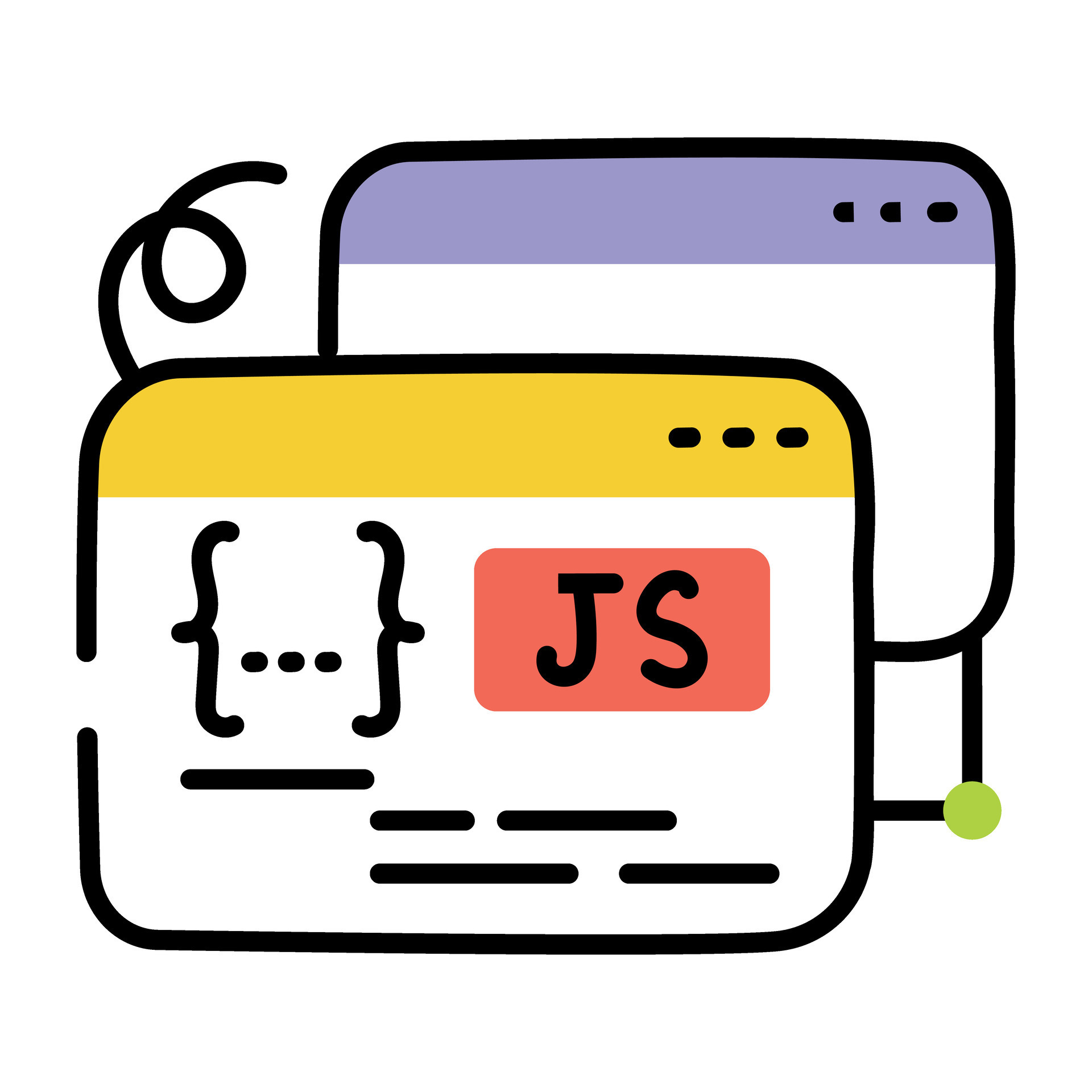Trendy JS Coding 26938479 Vector Art at Vecteezy