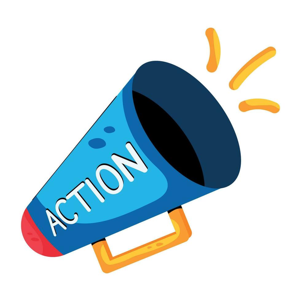 Trendy Director Megaphone vector