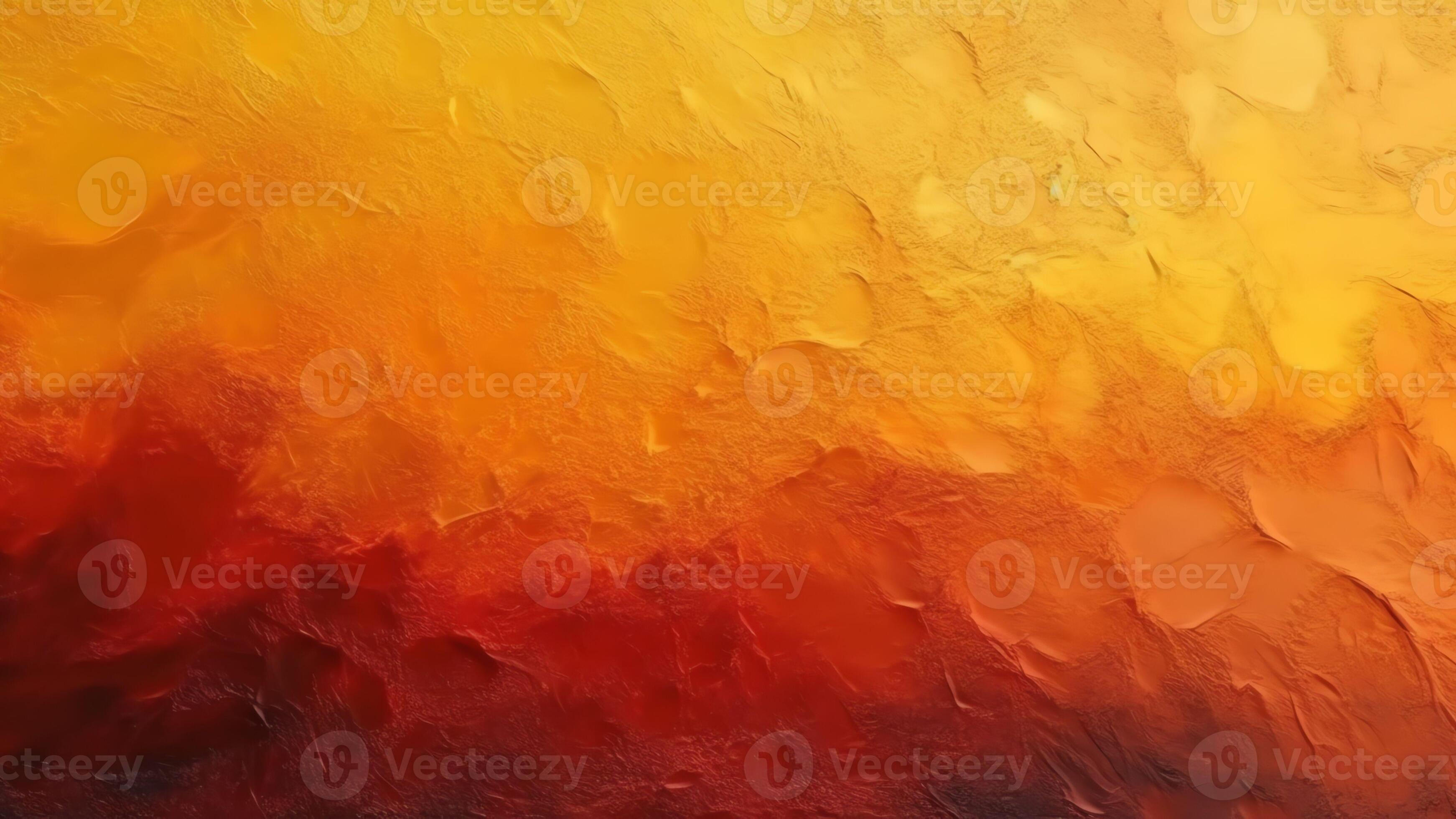 AI Generative Yellow burnt orange red fiery golden brown black abstract