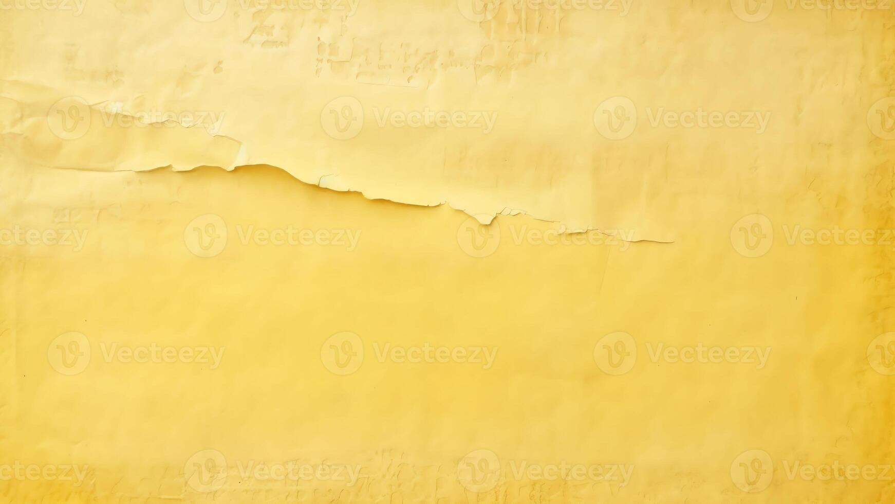 ai generativo amarillo grunge antecedentes áspero hormigón pared textura en reflexión de ligero de cerca sucio amarillo bandera con Copiar espacio para tu diseño foto