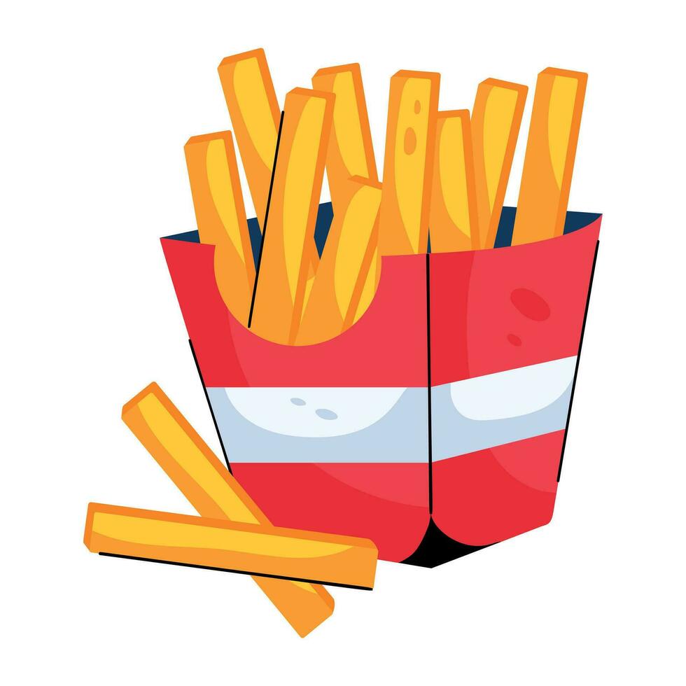 Trendy French Fries vector