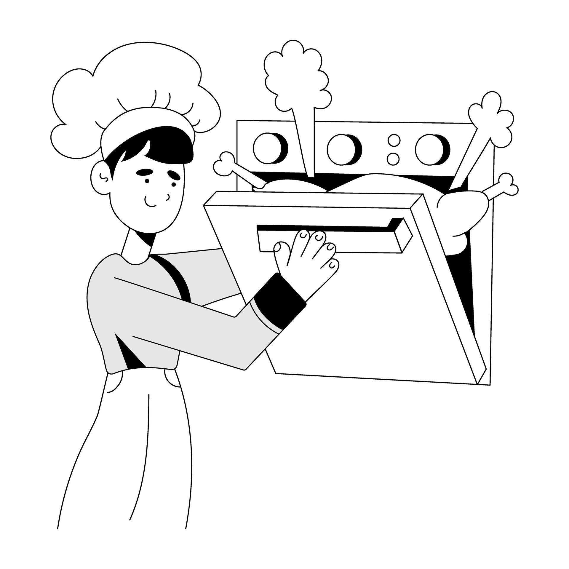 Trendy Oven Cooking 26943989 Vector Art At Vecteezy trendy-oven-cooking-26943989-vector-art-at-vecteezy