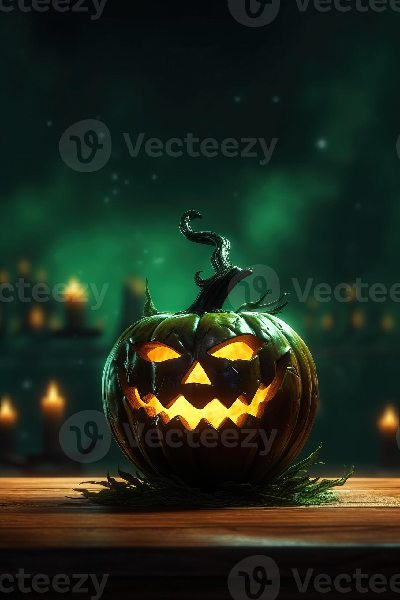 Illustration Scary Jack O Lantern Made With 26944101 Stock Photo At Illustration Scary Jack O Lantern Made With Generative Ai Photo